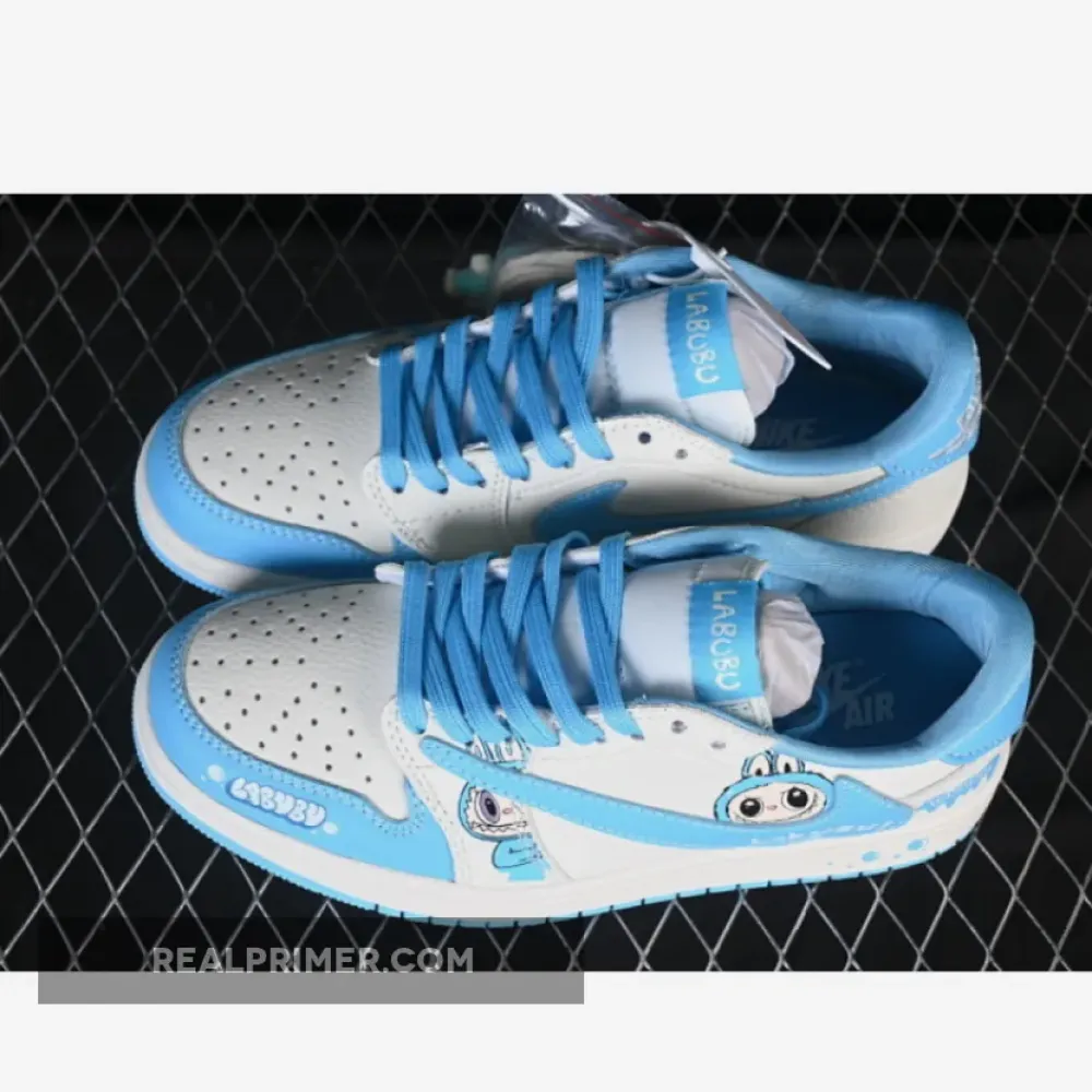 TRAVIS SCOTT X FRAGMENT DESIGN X AIR JORDAN 1 LOW OG SP WHITE/BLUE JW1188-165