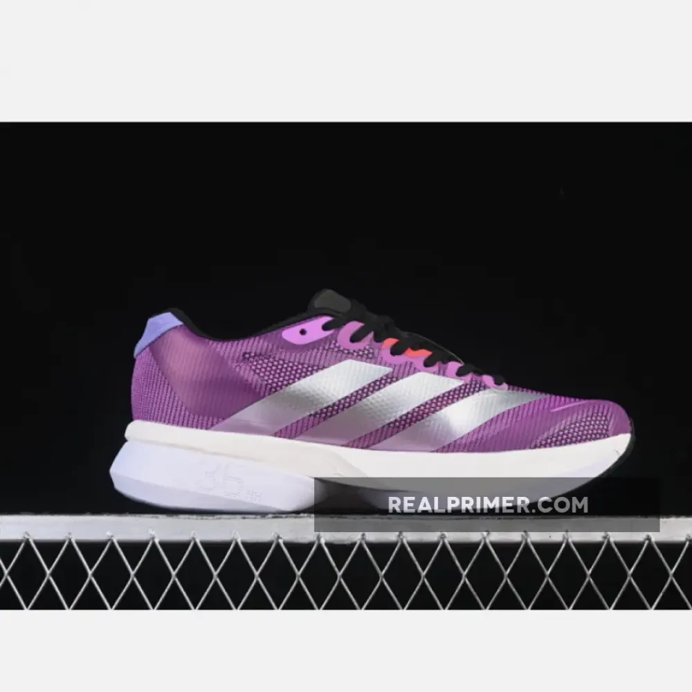 ADIZERO BOSTON 13 SILVER/BLACK/PURPLE JS4943
