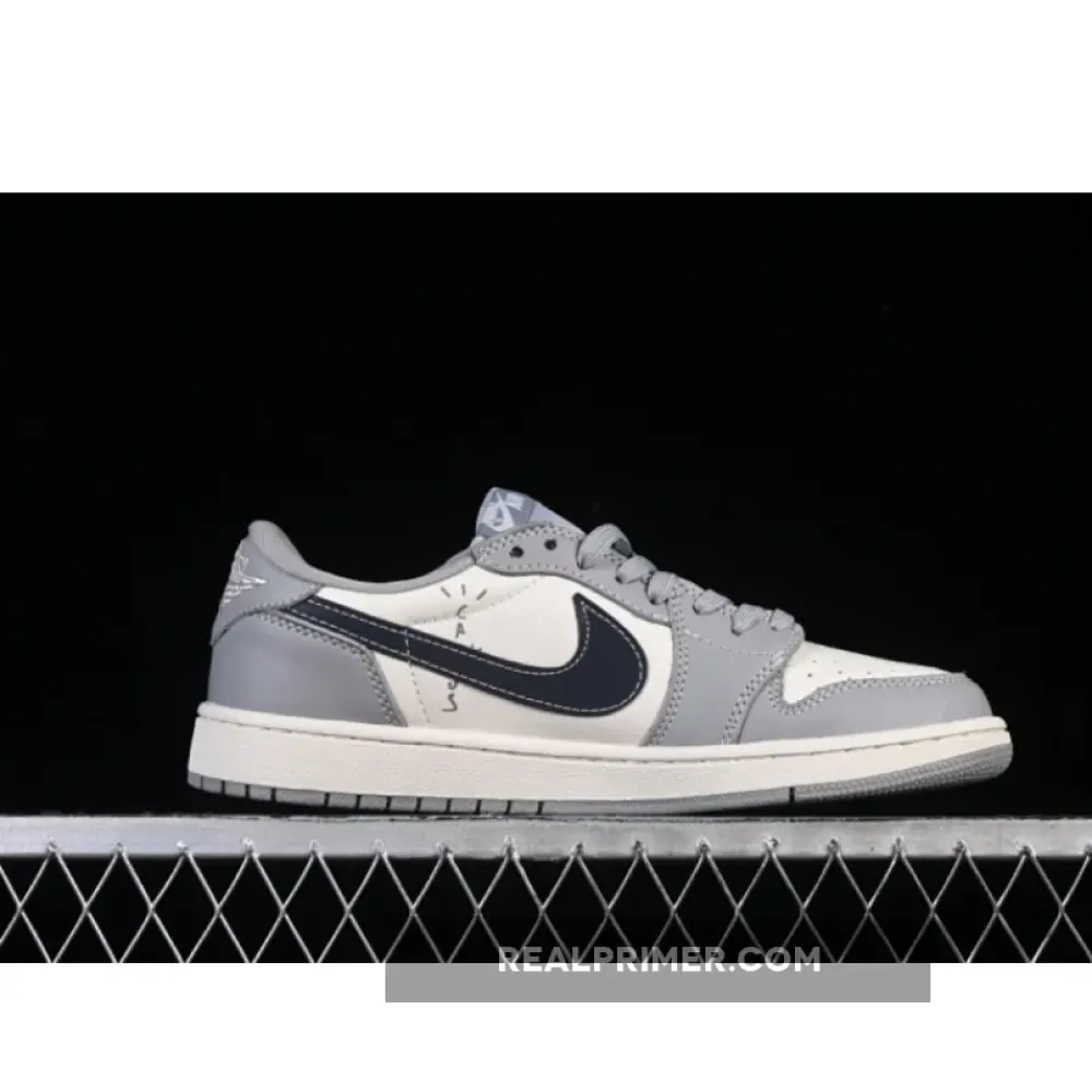 TRAVIS SCOTT X FRAGMENT DESIGN X AIR JORDAN 1 LOW OG SP GREY/BLUE LD2025-023