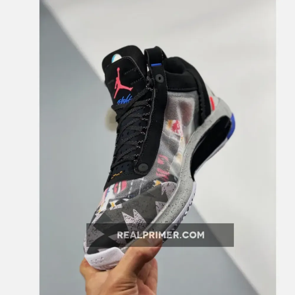 Nike Air Jordan 34 Low Print White/Black/Laser Orange CZ7746-008