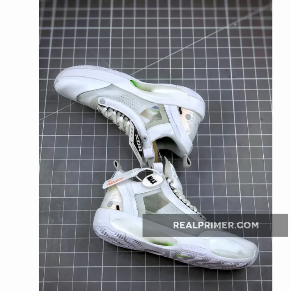 Air Jordan 34 Low Crispy Pure Platinum/Metallic Silver/White CU3473-100