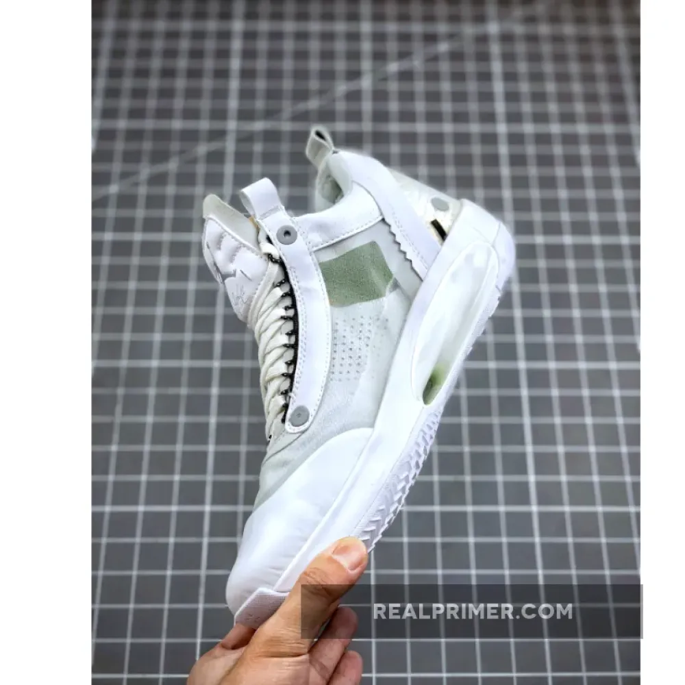 Air Jordan 34 Low Crispy Pure Platinum/Metallic Silver/White CU3473-100