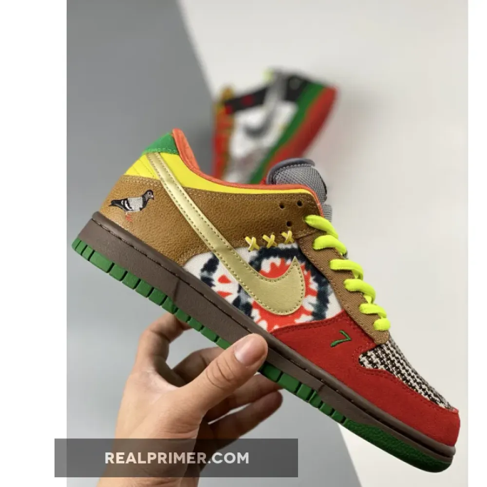 Nike SB Dunk Low What The Dunk Red/Green/Yellow 318403-141