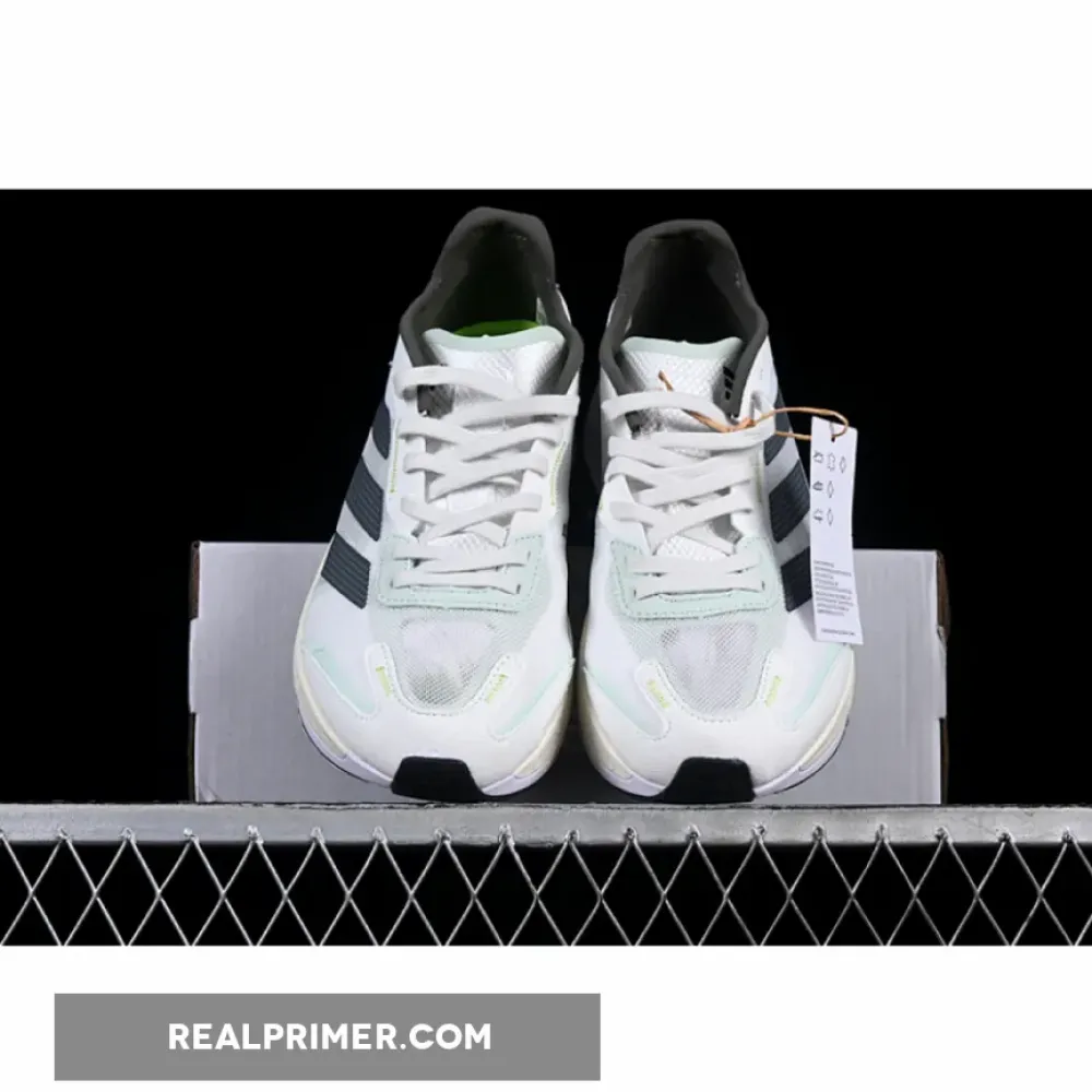 ADIZERO BOSTON 11 CRYSTAL WHITE/NIGHT METALLIC/LINEN GREEN GY8407