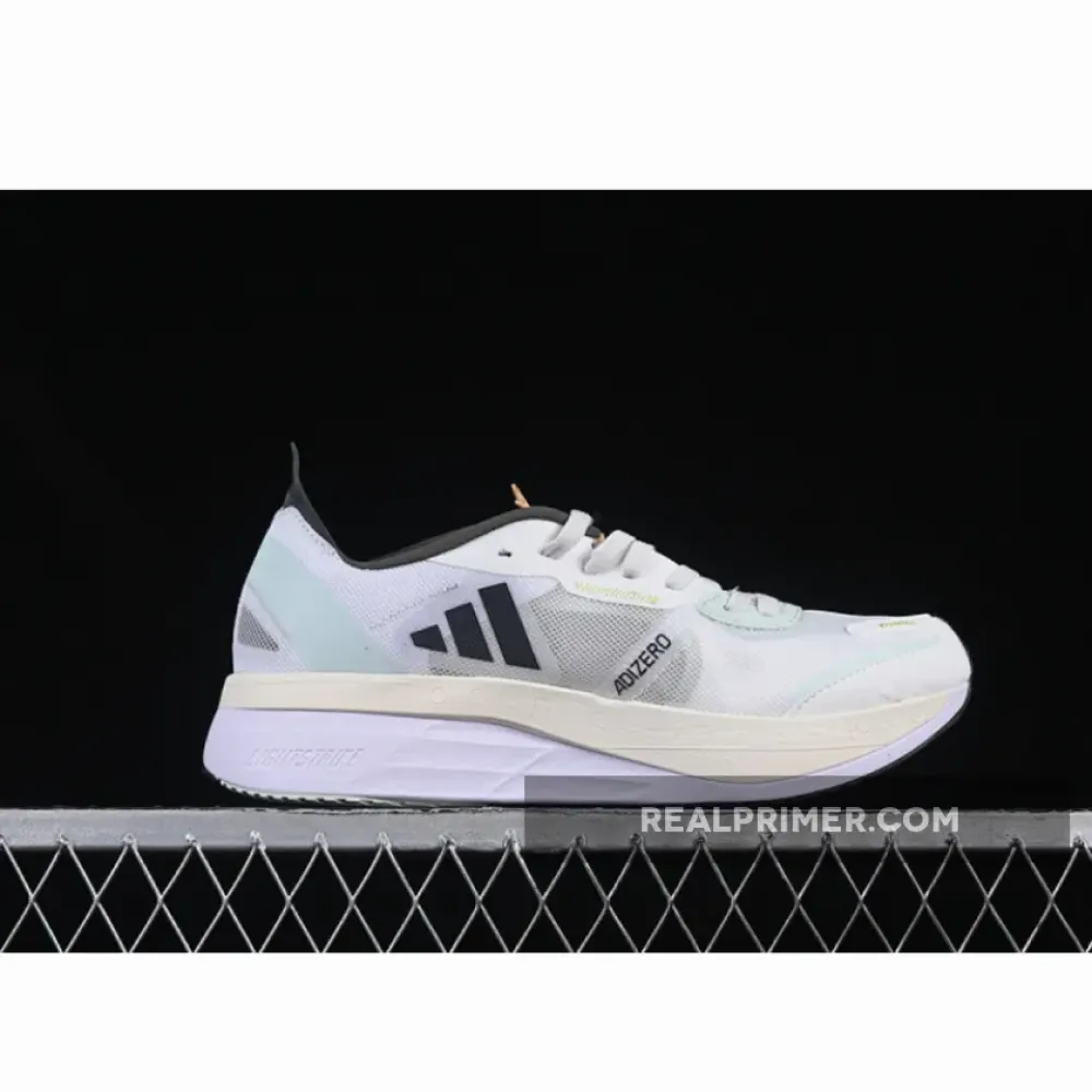 ADIZERO BOSTON 11 CRYSTAL WHITE/NIGHT METALLIC/LINEN GREEN GY8407