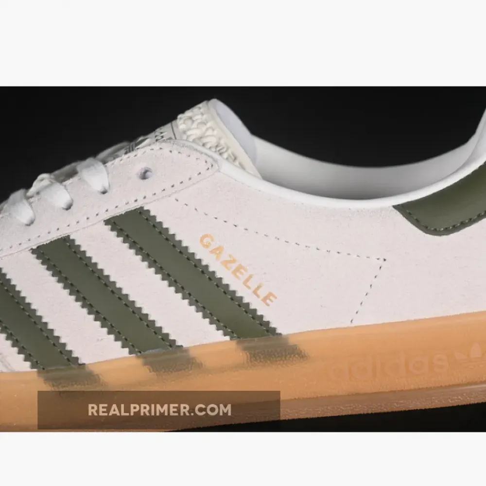ORIGINALS GAZELLE INDOOR CLOUD WHITE/OLIVE STRATA/GOLD METALLIC JH8821