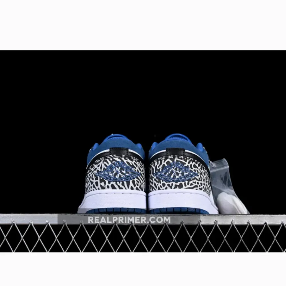AIR JORDAN 1 LOW TRUE BLUE WHITE/BLACK/CEMENT GREY/DARK MARINA BLUE 36-46