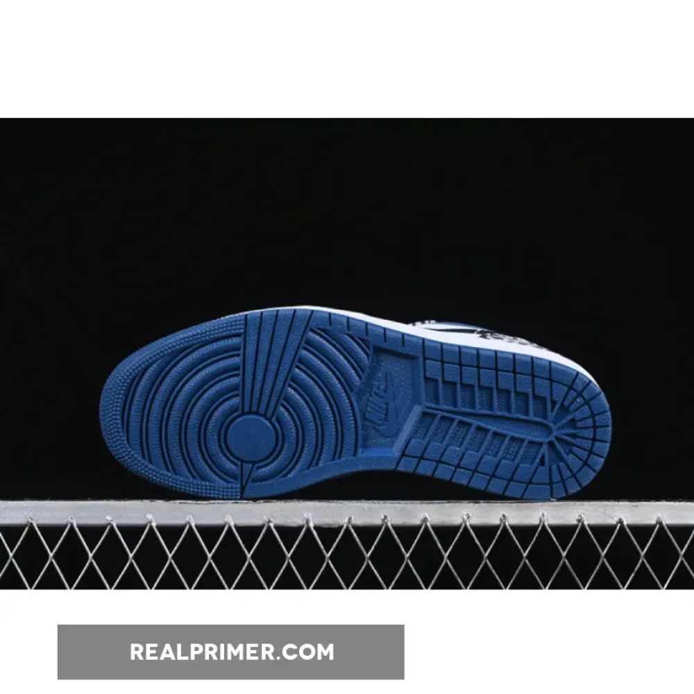 AIR JORDAN 1 LOW TRUE BLUE WHITE/BLACK/CEMENT GREY/DARK MARINA BLUE 36-46