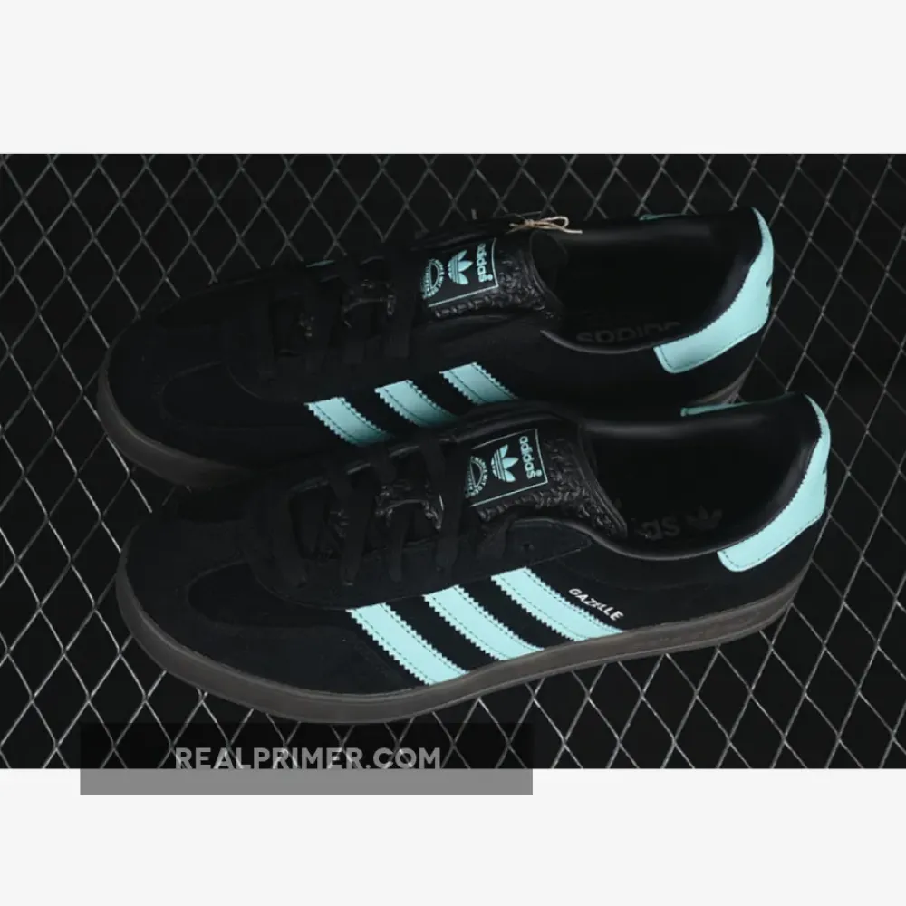 ORIGINALS GAZELLE INDOOR CORE BLACK/CLEAR MINT/GUM JR7112