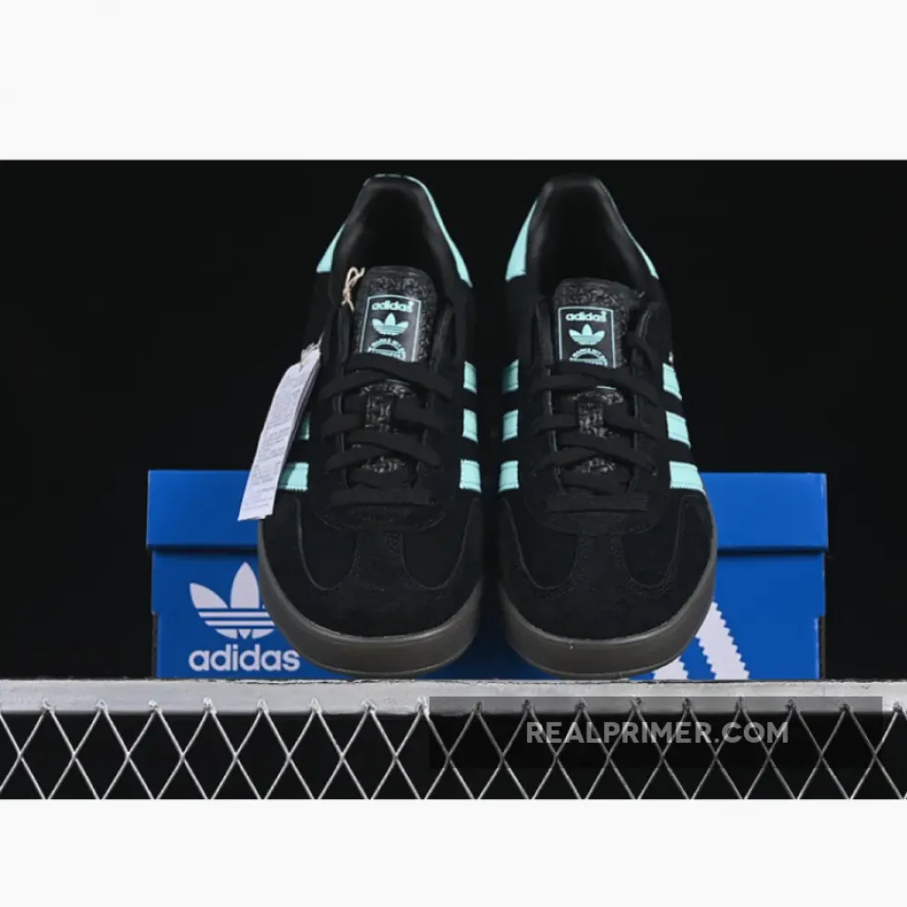 ORIGINALS GAZELLE INDOOR CORE BLACK/CLEAR MINT/GUM JR7112