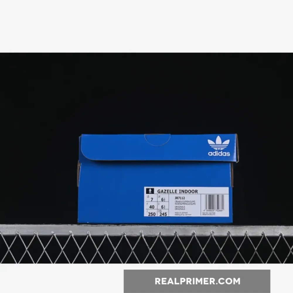 ORIGINALS GAZELLE INDOOR CORE BLACK/CLEAR MINT/GUM JR7112