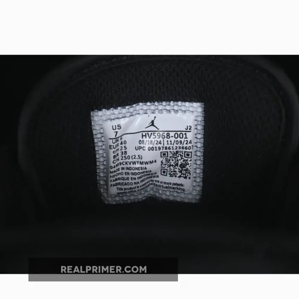 AIR JORDAN 1 LOW BLACK/BLACK/WHITE/DARK SMOKE GREY HV5968-001