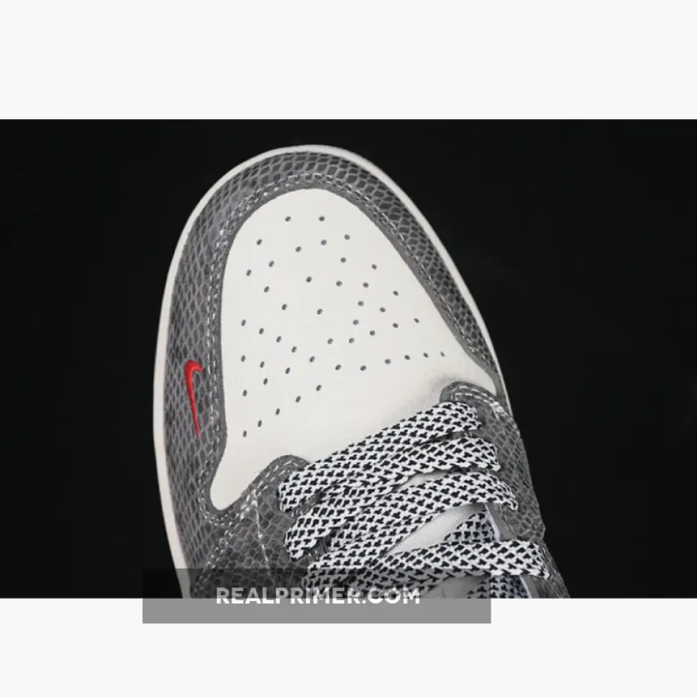 AIR JORDAN 1 LOW WHITE/GREY/BLACK/RED FC1688-202