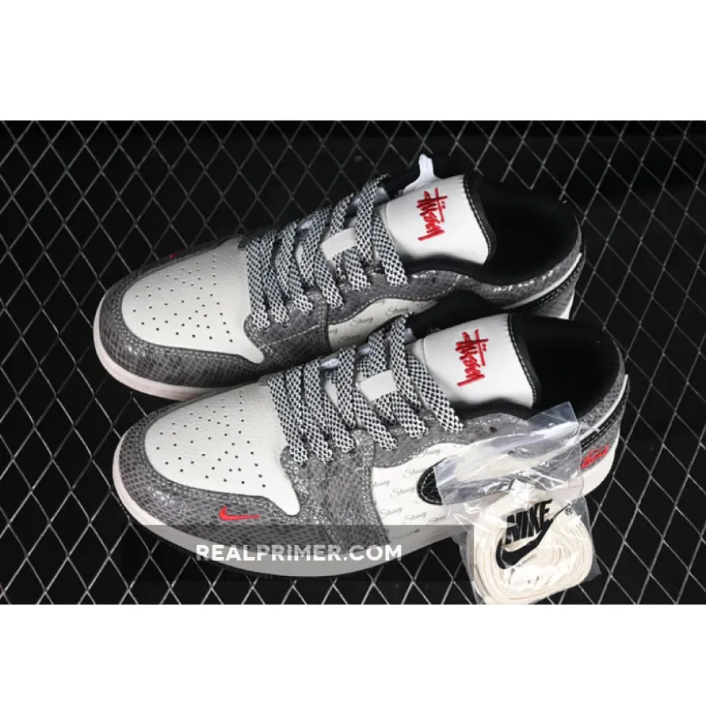 AIR JORDAN 1 LOW WHITE/GREY/BLACK/RED FC1688-202