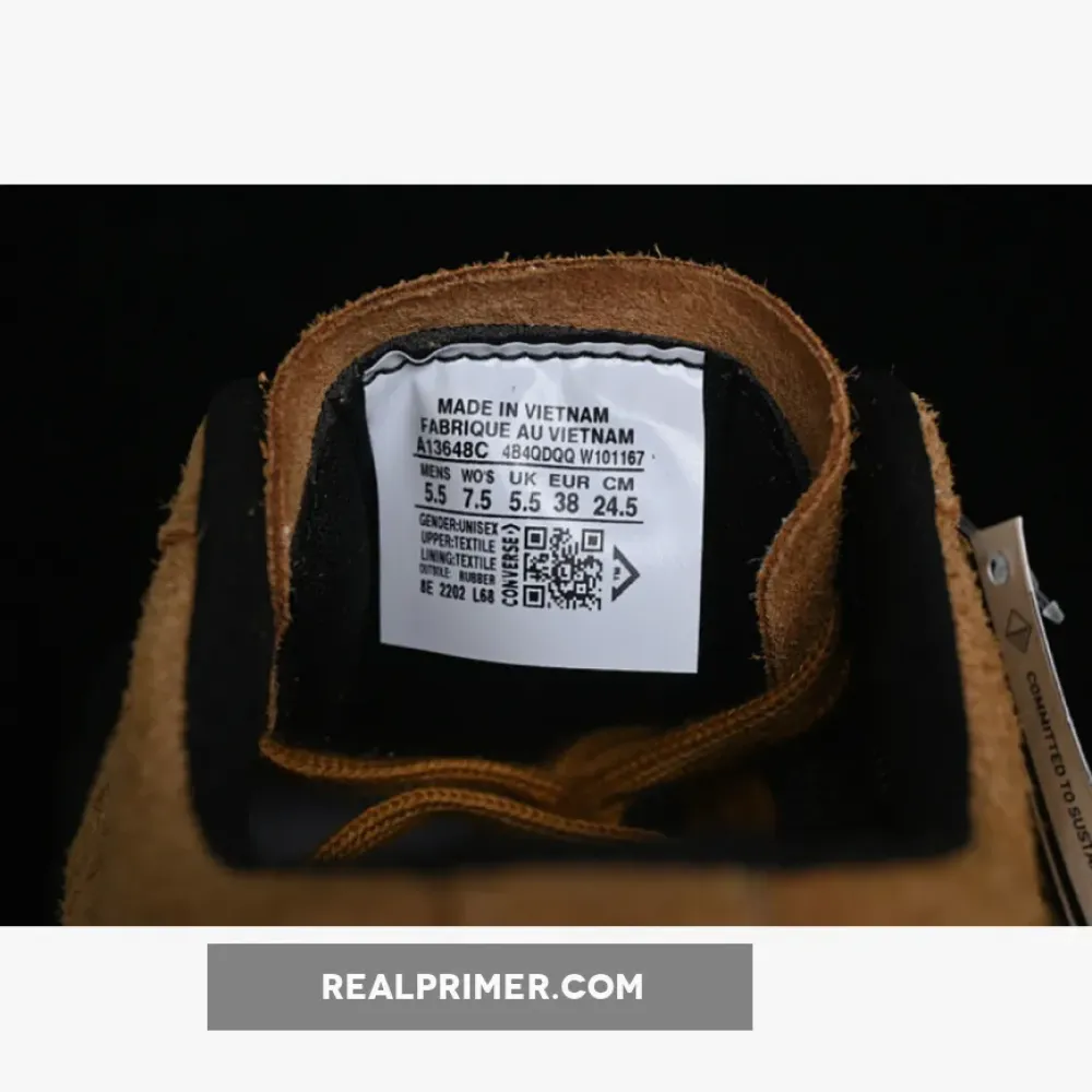 IRAK X CONVERSE CONS ONE STAR GORE-TEX AMBER BROWN/BLACK A13648C