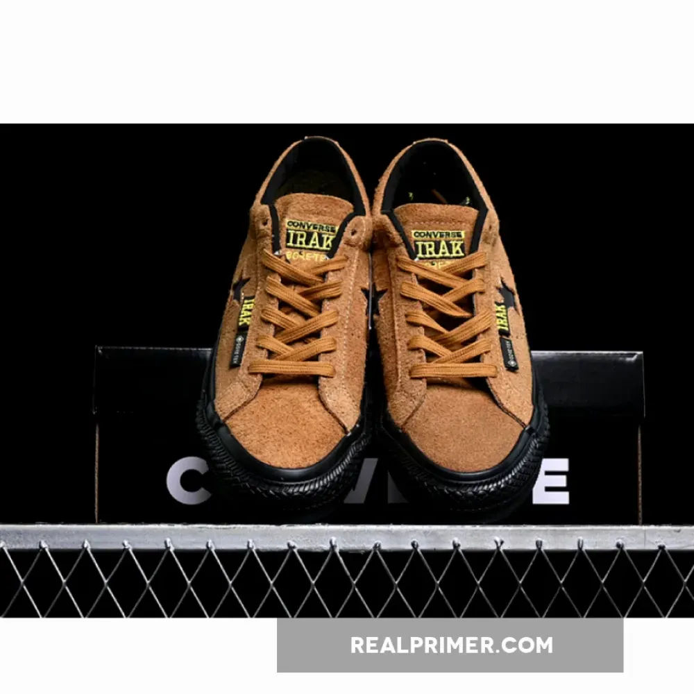 IRAK X CONVERSE CONS ONE STAR GORE-TEX AMBER BROWN/BLACK A13648C
