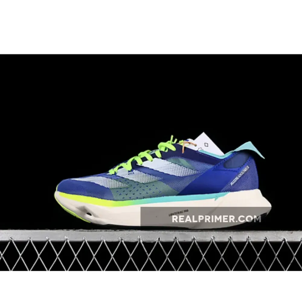 ADIZERO ADIOS PRO 3 COBALT BLUE/ZERO METALLIC/LUCID LEMON ID3635