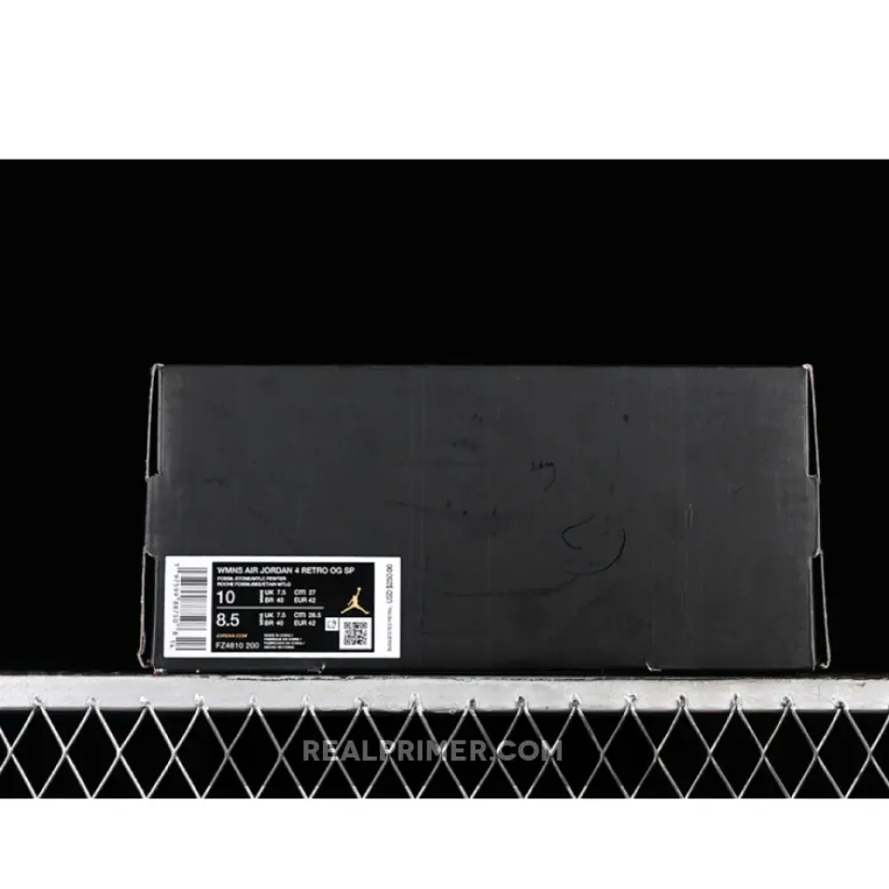 A MA MANIÉRE X WMNS JORDAN 4 RETRO FOSSIL STONE/METALLIC PEWTER/BURGUNDY CRUSH FZ4810-200