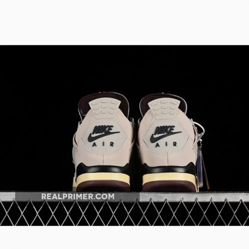 A MA MANIÉRE X WMNS JORDAN 4 RETRO FOSSIL STONE/METALLIC PEWTER/BURGUNDY CRUSH FZ4810-200