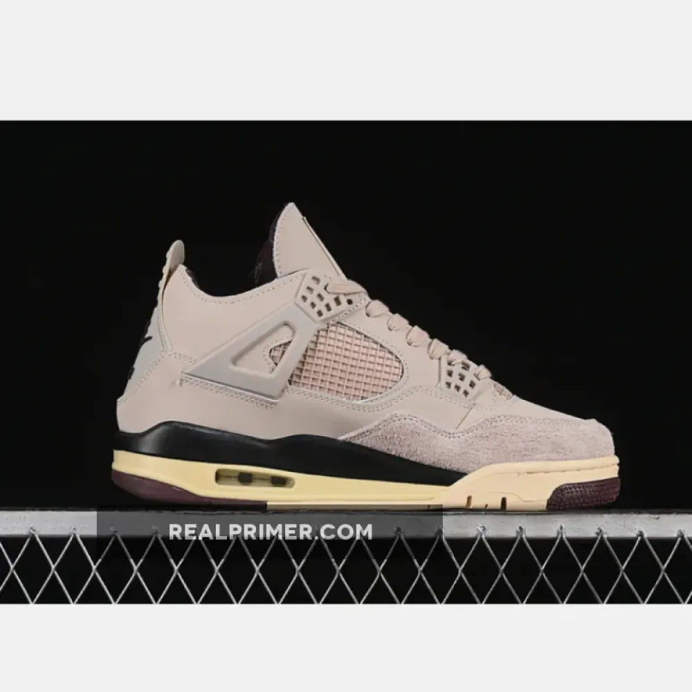A MA MANIÉRE X WMNS JORDAN 4 RETRO FOSSIL STONE/METALLIC PEWTER/BURGUNDY CRUSH FZ4810-200