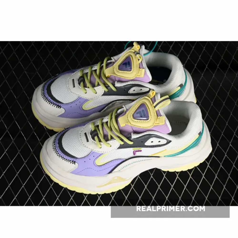 FILA FUSION WHITE/YELLOW/PURPLE/GREEN
