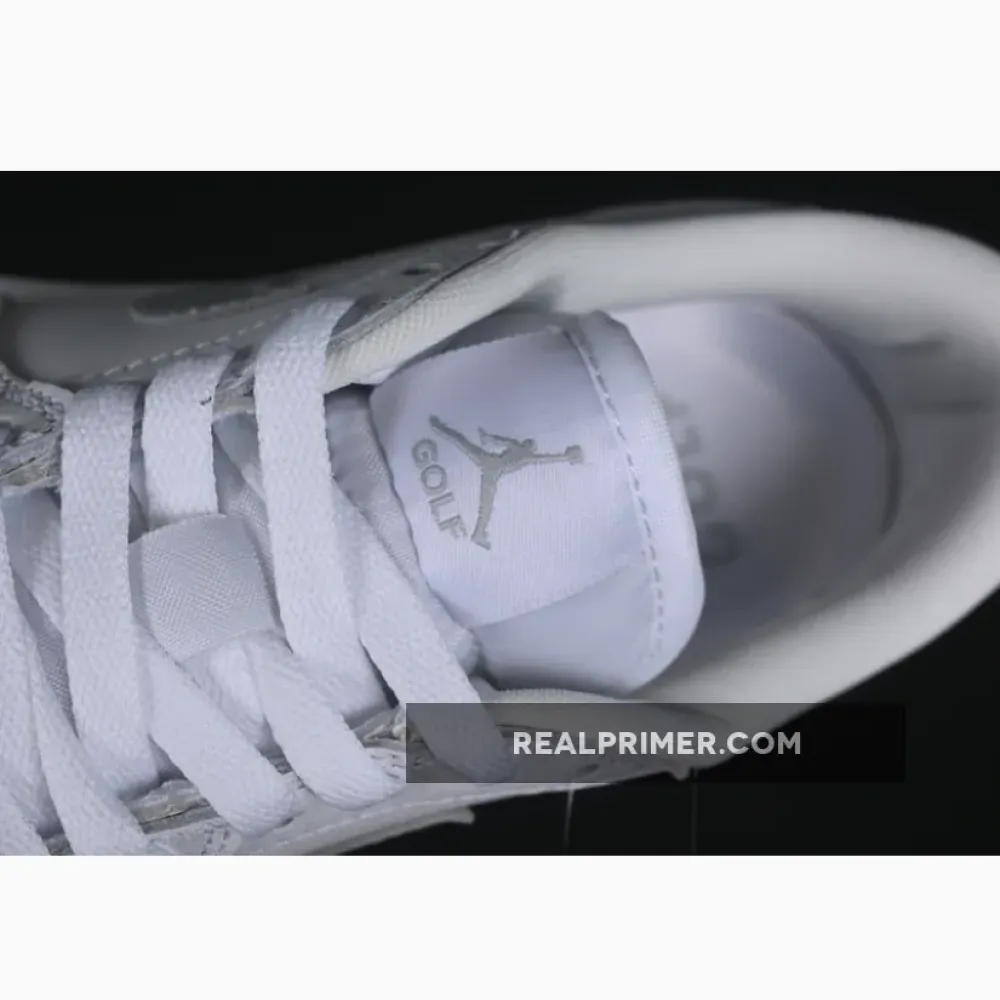 AIR JORDAN 1 LOW RETRO GOLF WHITE/PURE PLATINUM/GUM MEDIUM BROWN DD9315-111