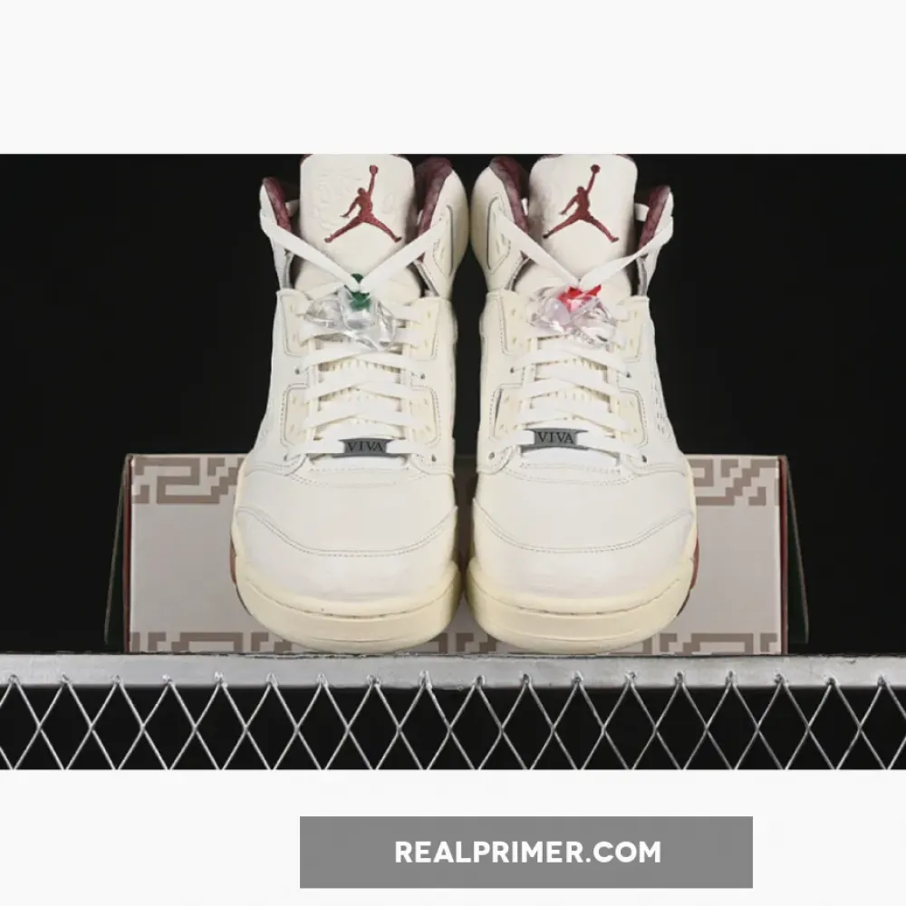 AIR JORDAN 5 EL GRITO SAIL/COCONUT MILK/PINE GREEN/DARK PONY HF8833-100