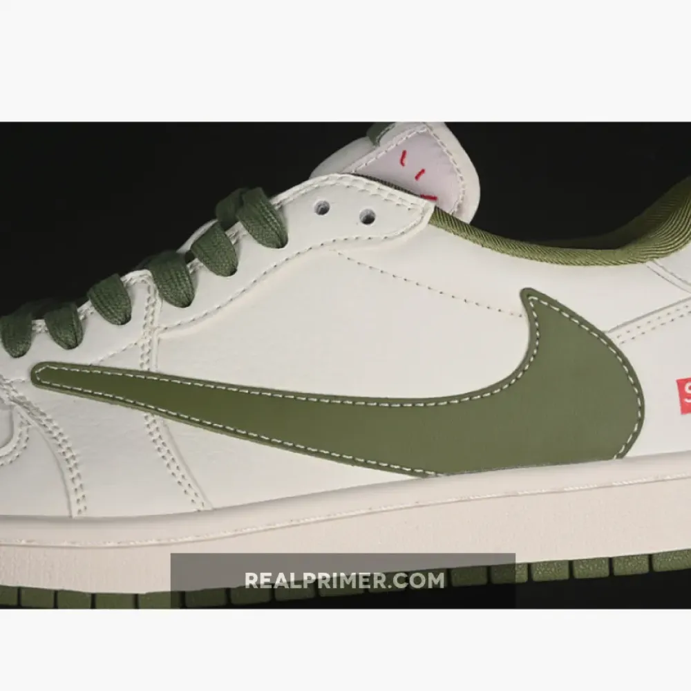 TRAVIS SCOTT X FRAGMENT DESIGN X AIR JORDAN 1 LOW OG SP OFF WHITE/GREEN 36-45
