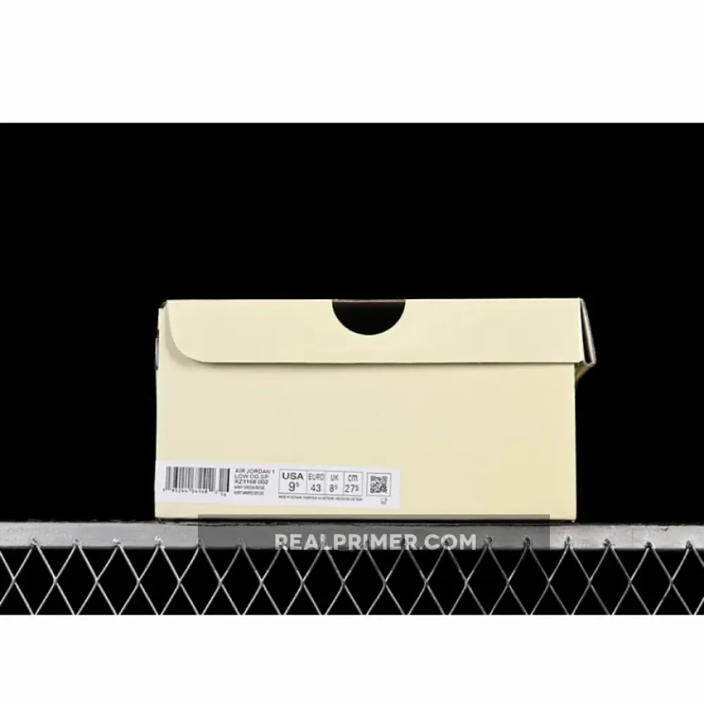 TRAVIS SCOTT X FRAGMENT DESIGN X AIR JORDAN 1 LOW OG SP OFF WHITE/GREEN 36-45