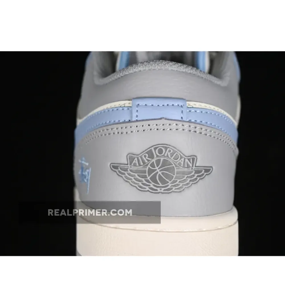 AIR JORDAN 1 LOW WHITE/GREY/BLUE JJ8688-007