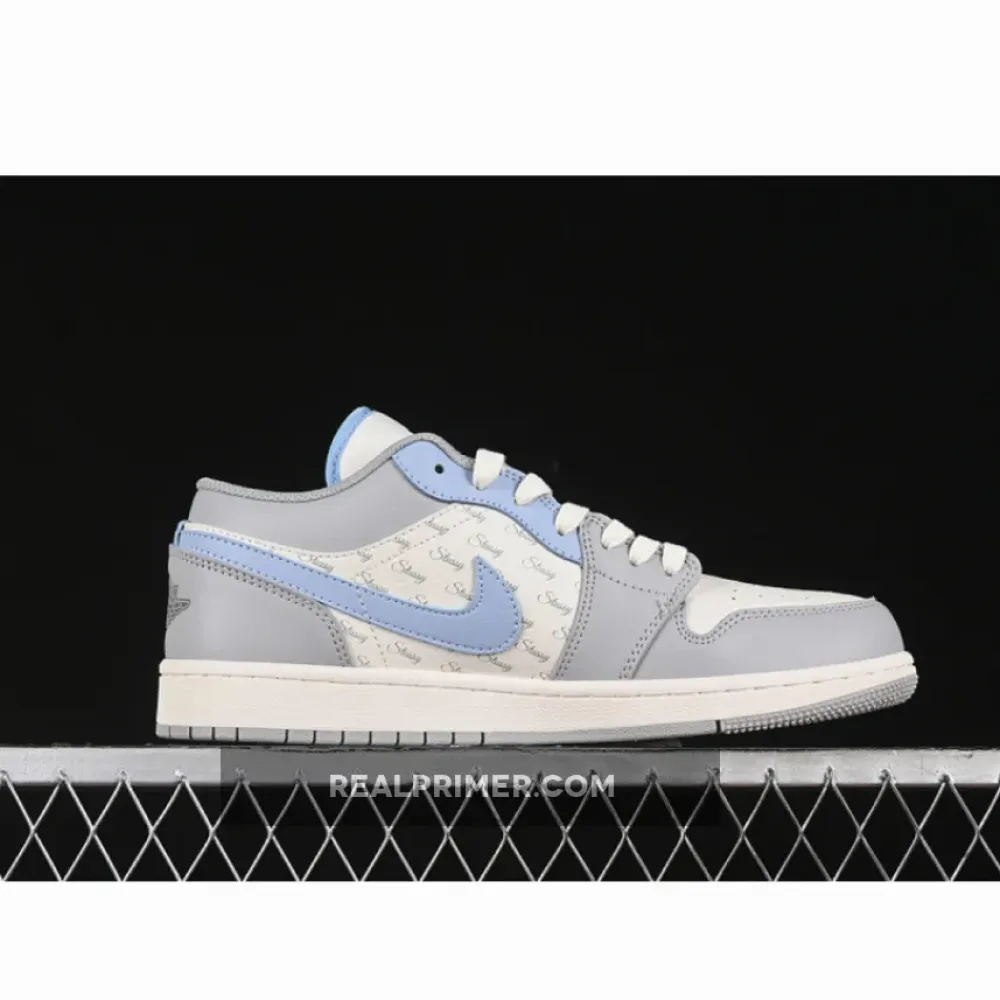 AIR JORDAN 1 LOW WHITE/GREY/BLUE JJ8688-007