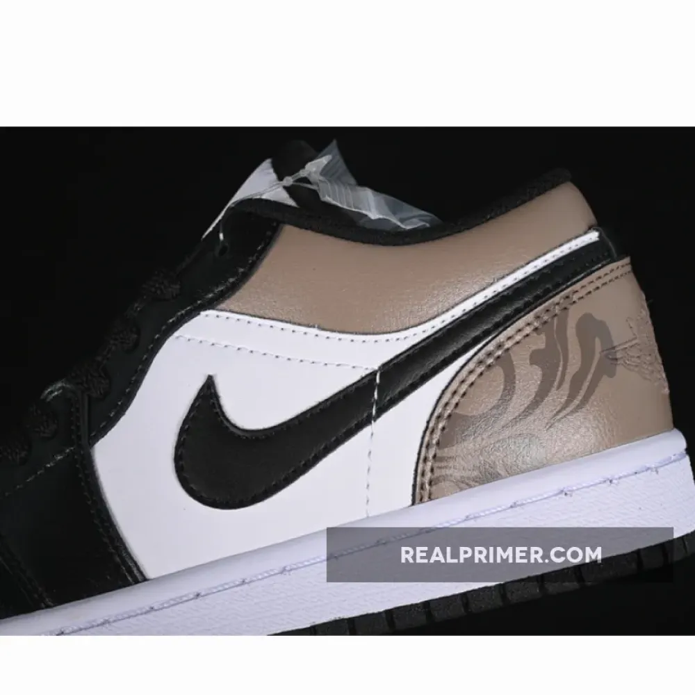 AIR JORDAN 1 LOW WHITE/BLACK/BROWN 553558-132