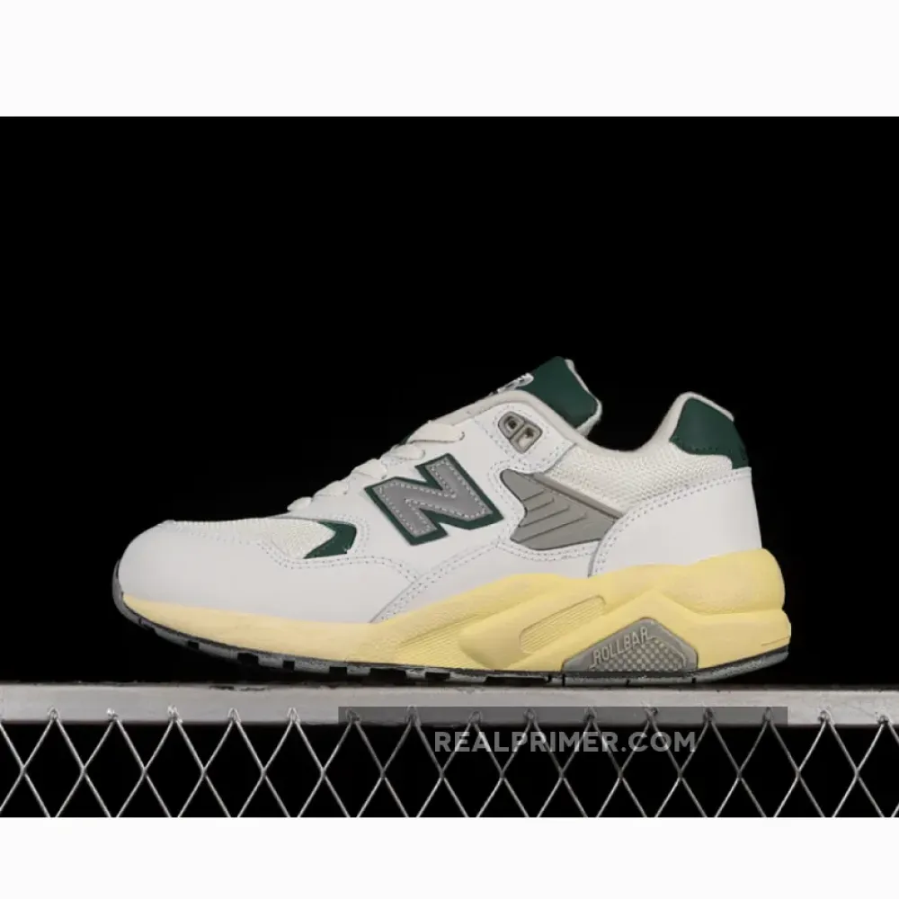 580 RUNNING SHOES WHITE/NIGHTWATCH GREEN/SEA SALT MT580RCA