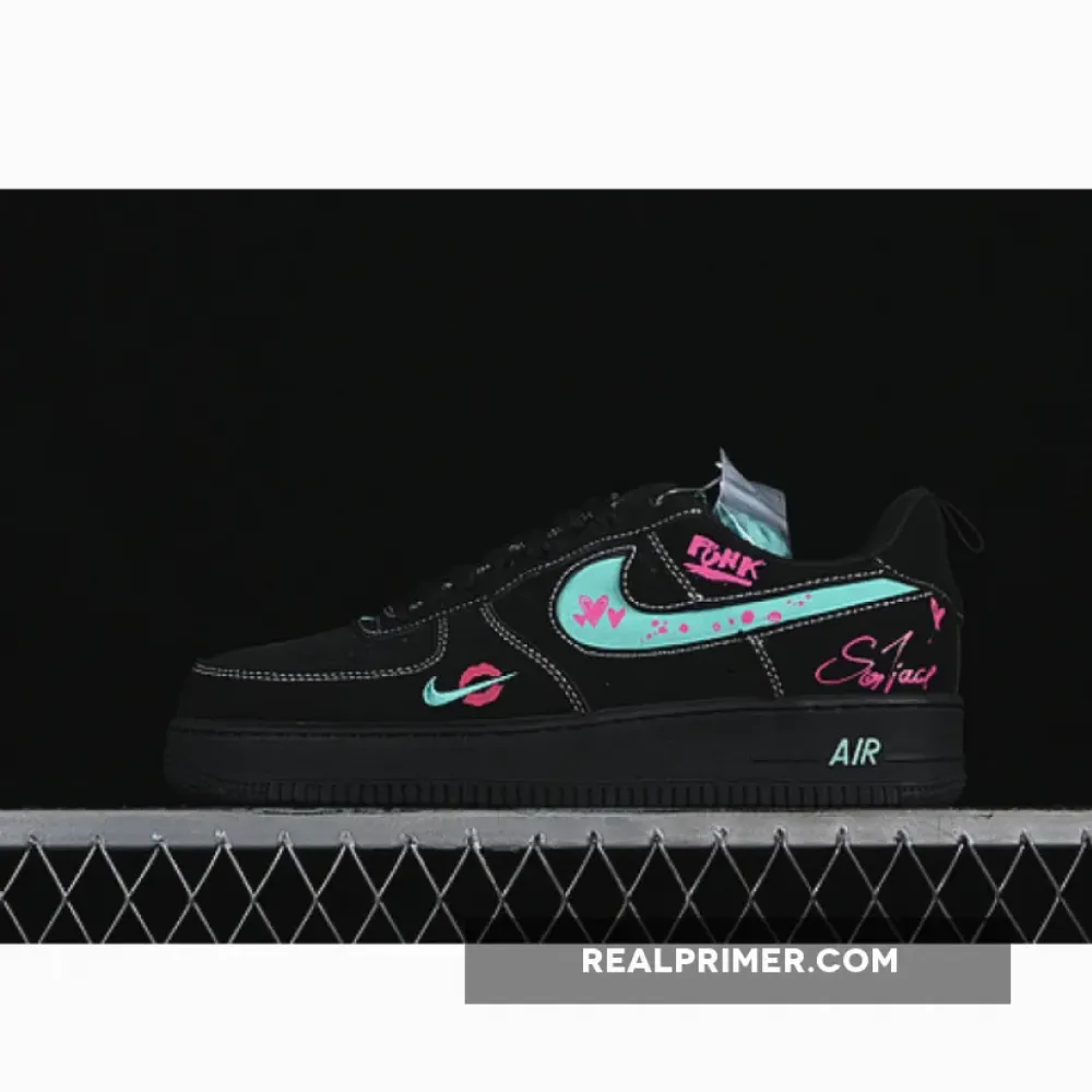 AIR FORCE 1 07 LOW FLAME RED LIPS BLACK/BLUE/PINK FB8971-005
