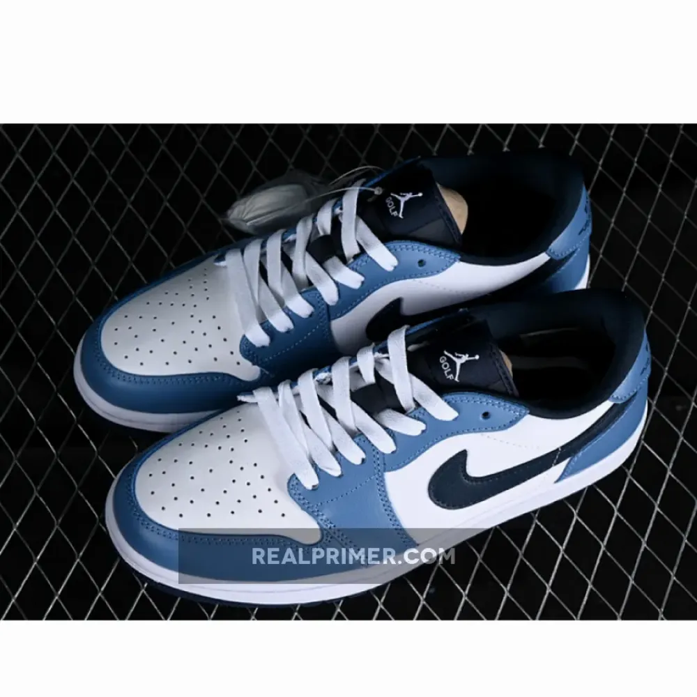 AIR JORDAN 1 LOW GOLF WHITE/ARMORY NAVY/AEGEAN STORM/WHITE DD9315-115