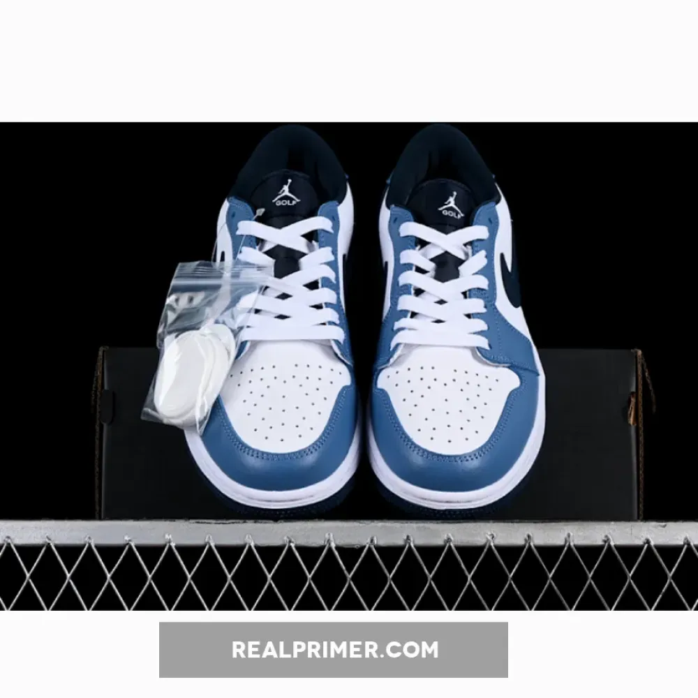 AIR JORDAN 1 LOW GOLF WHITE/ARMORY NAVY/AEGEAN STORM/WHITE DD9315-115