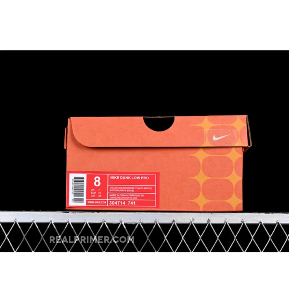 DUNK LOW SB VEGAS GOLD/MIDNIGHT NAVY-MAPLE 304714-741