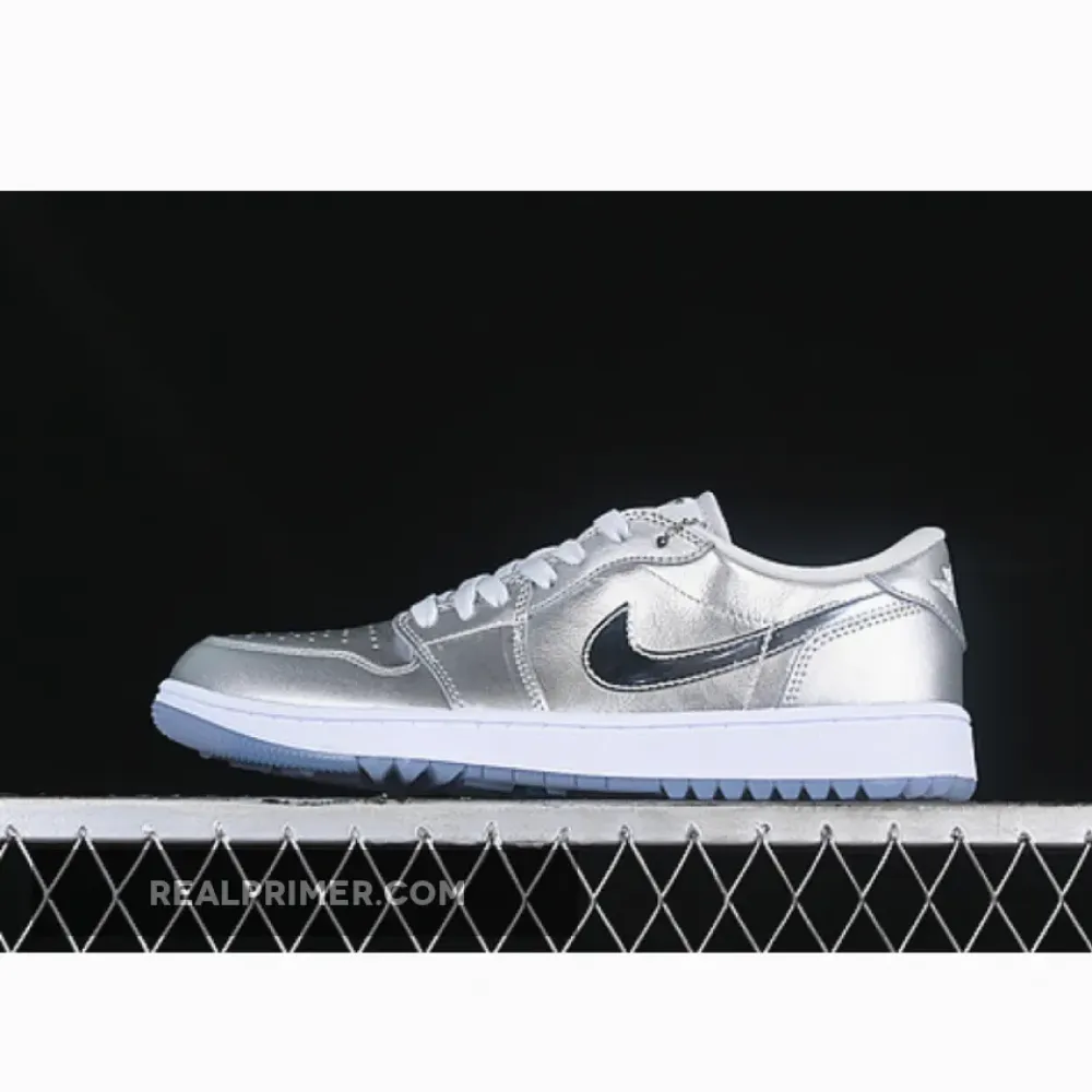 AIR JORDAN 1 LOW GOLF METALLIC SILVER/METALLIC SILVER/PHOTON DUST/WHITE FD6848-001