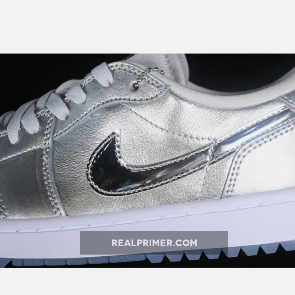 AIR JORDAN 1 LOW GOLF METALLIC SILVER/METALLIC SILVER/PHOTON DUST/WHITE FD6848-001