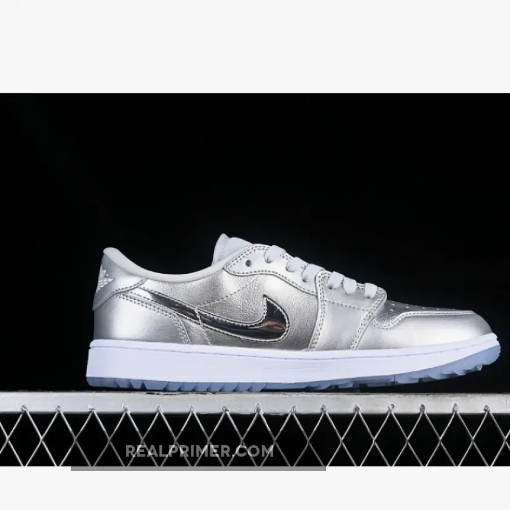 AIR JORDAN 1 LOW GOLF METALLIC SILVER/METALLIC SILVER/PHOTON DUST/WHITE FD6848-001