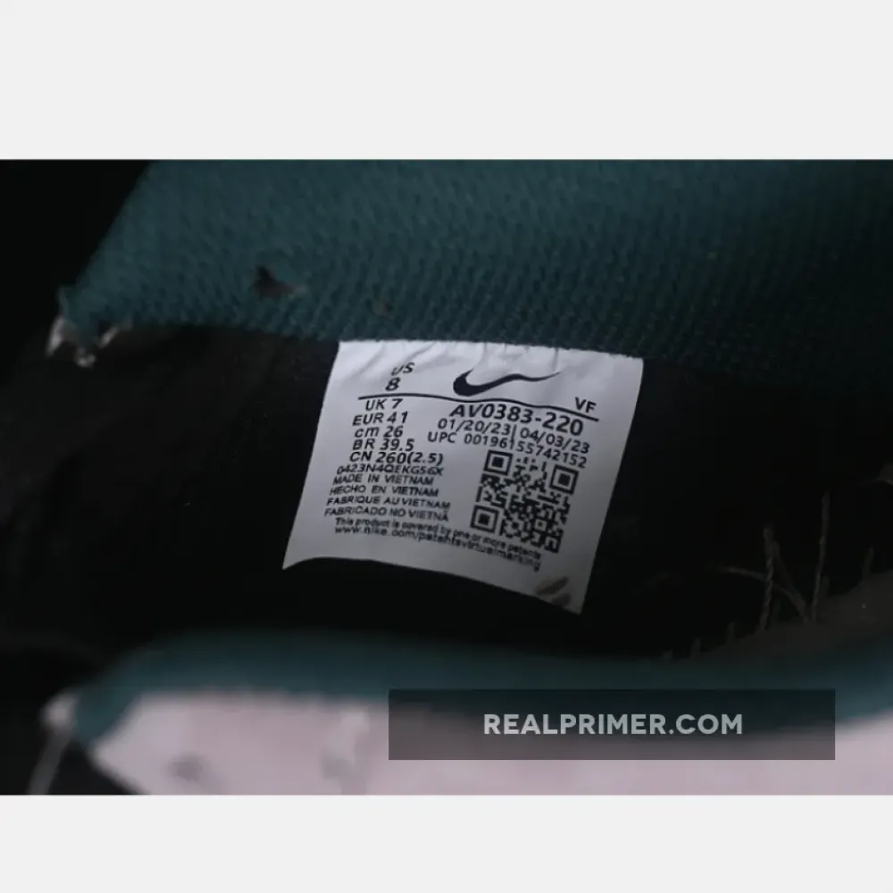 AIR FORCE 1 07 LOW GREY/WHITE/BLACK/PINK/GREEN AV0383-220