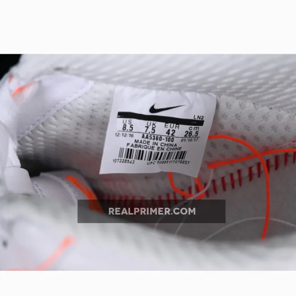 VLONE AIR FORCE 1 07 LOW WHITE/ORANGE AA5360-100