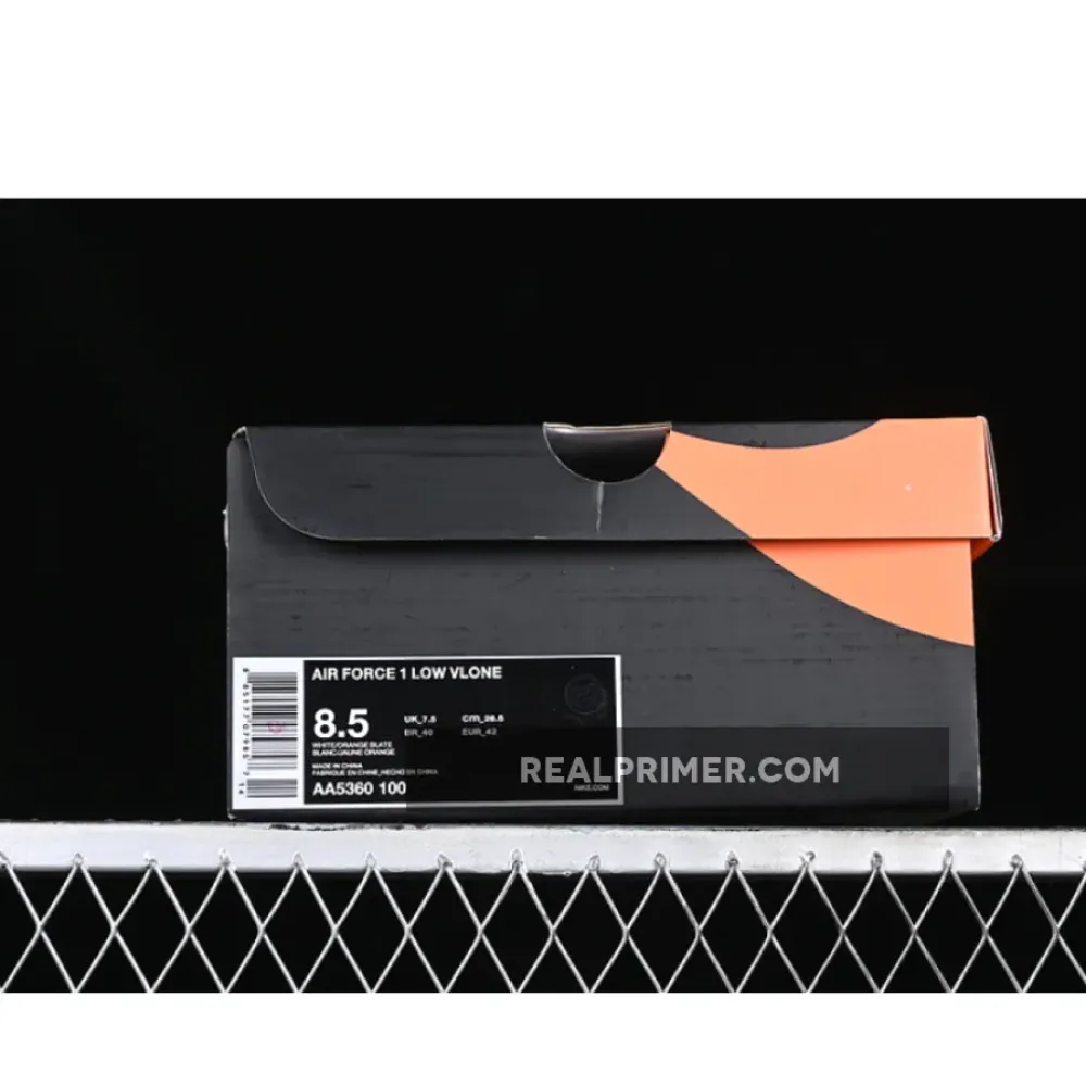VLONE AIR FORCE 1 07 LOW WHITE/ORANGE AA5360-100