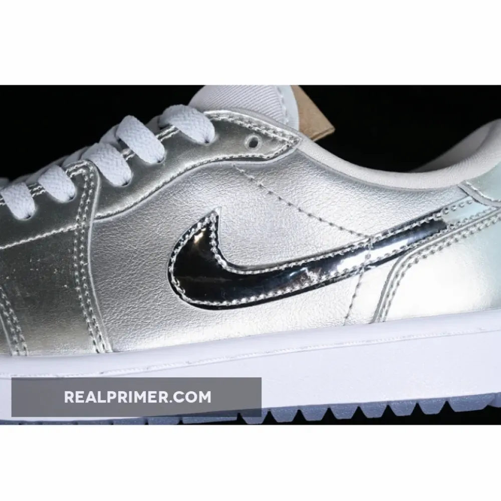 AIR JORDAN 1 LOW GOLF GIFT GIVING WHITE/BLACK/SILVER FD6848-001