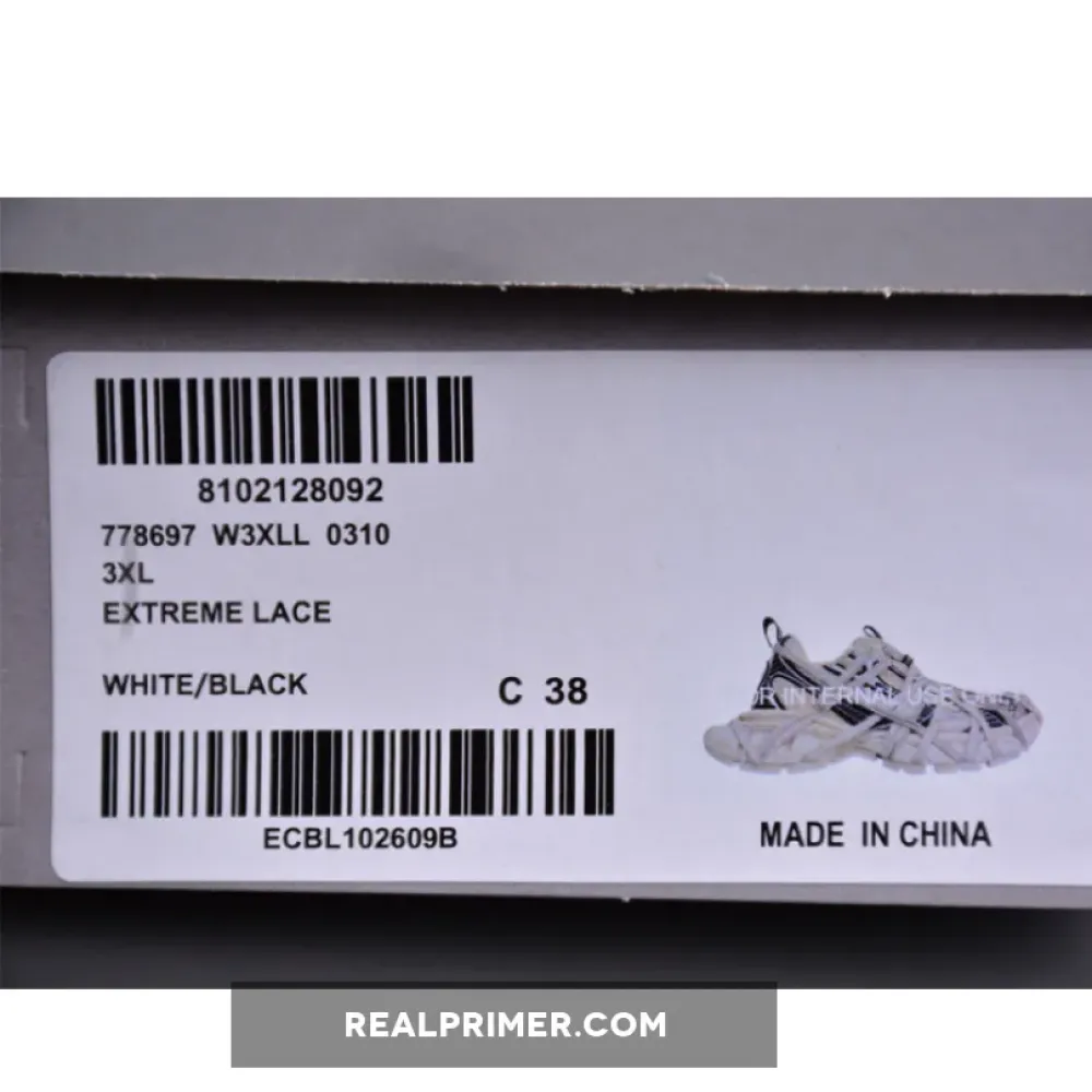 BA*LEN*CIAGA PHANTOM SNEAKER WHITE/GREY/BLACK W3XLL0310