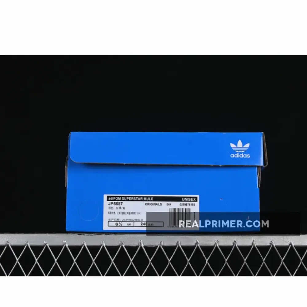 ORIGINALS ADIFOM SUPERSTAR MULE WHITE/BLACK/YELLOW JP5687