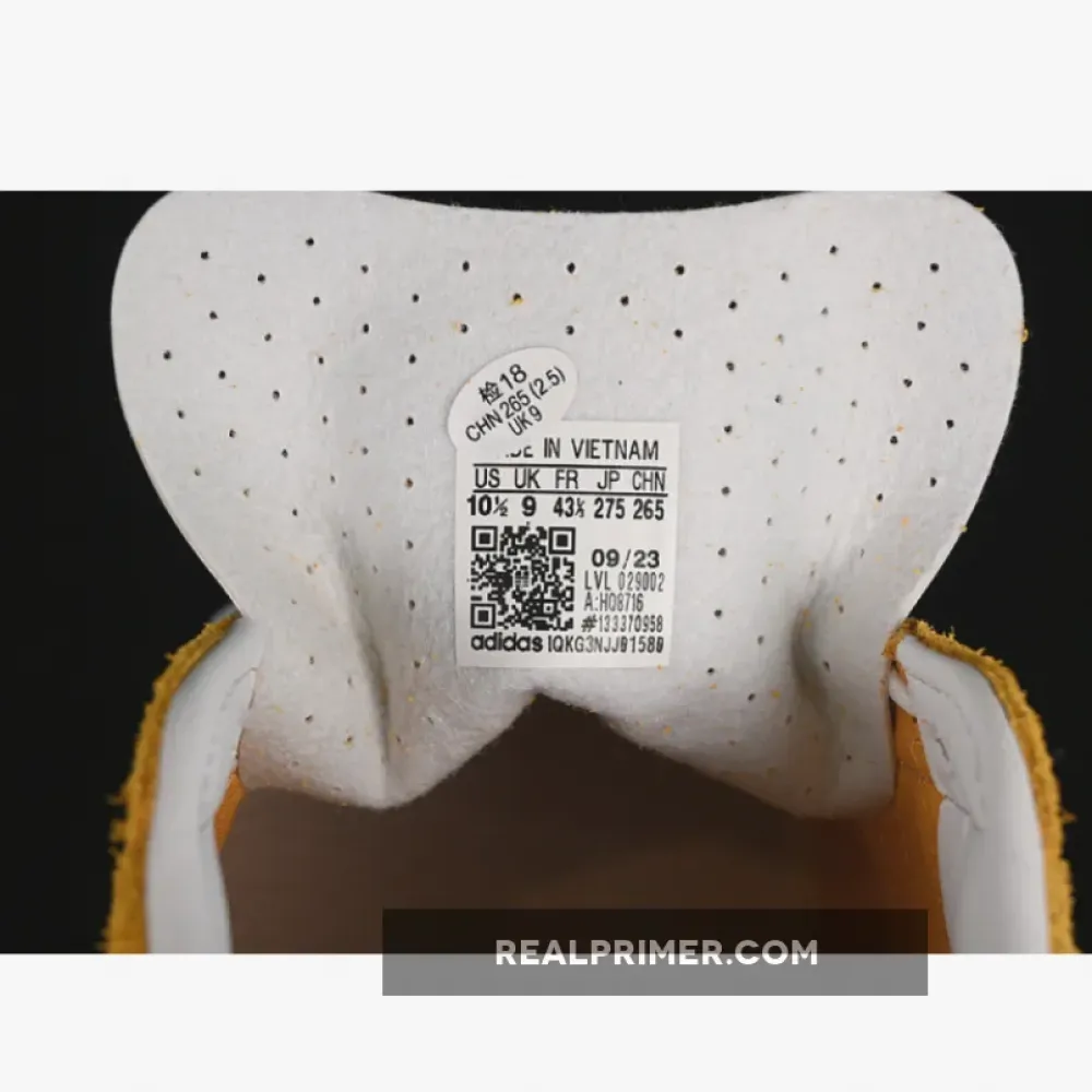 ORIGINALS GAZELLE INDOOR ORANGE PEEL/CLOUD WHITE/GOLD METALLIC HQ8716