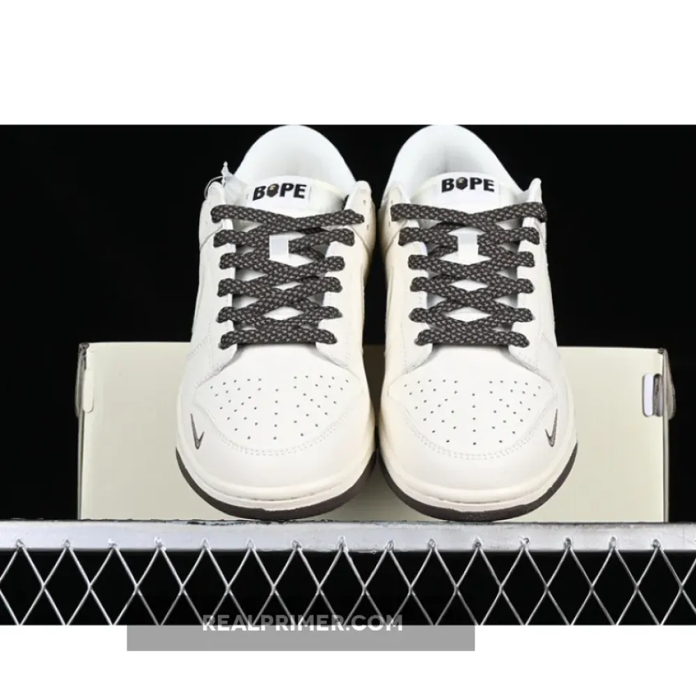 DUNK LOW BAPE WHITE/BROWN XD6188-019