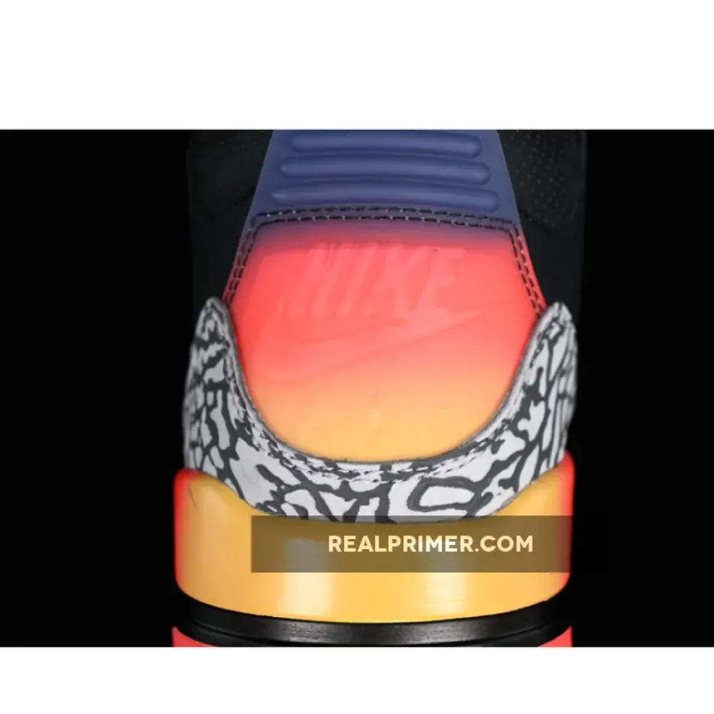 J BALVIN AIR JORDAN 3 RETRO RIO BLACK/ORANGE/PURPLE/GOLD FN0344-001