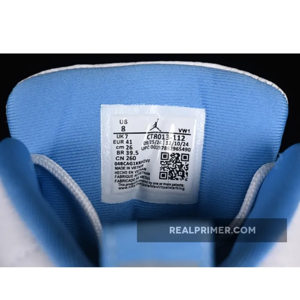 AIR JORDAN 12 RETRO WHITE UNIVERSITY BLUE WHITE/UNIVERSITY BLUE/METALLIC SILVER CT8013-112